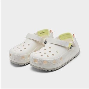 Crocs Classic Hiker White Clogs W9M7